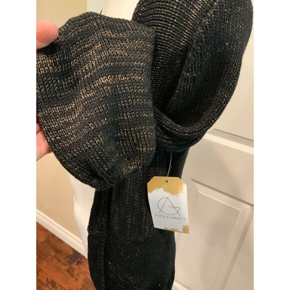 Elie Tahari Black & Brown Open Front Knit Cardigan, Size XS (US) - Picture 3 of 8